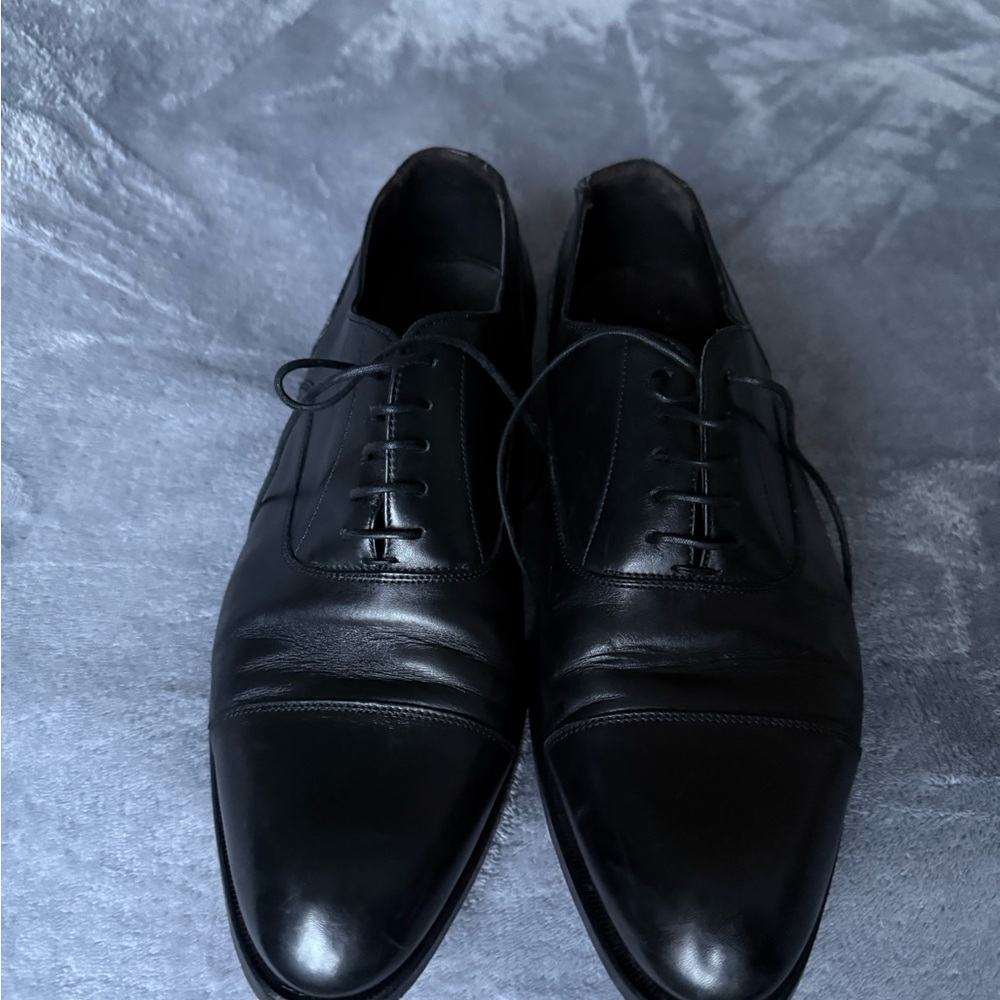 Suitsupply Black Leather Oxfords